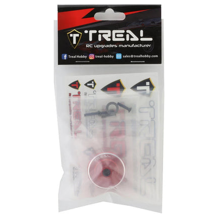 Treal Hobby Aluminum Gear Differential Housing Case for Traxxas Sledge (Red)