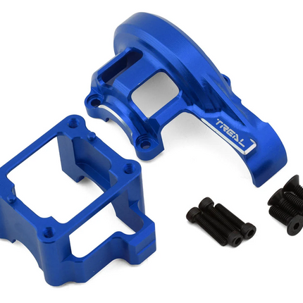 Treal Hobby Aluminum Center Differential Gearbox Case for Traxxas Sledge (Blue)