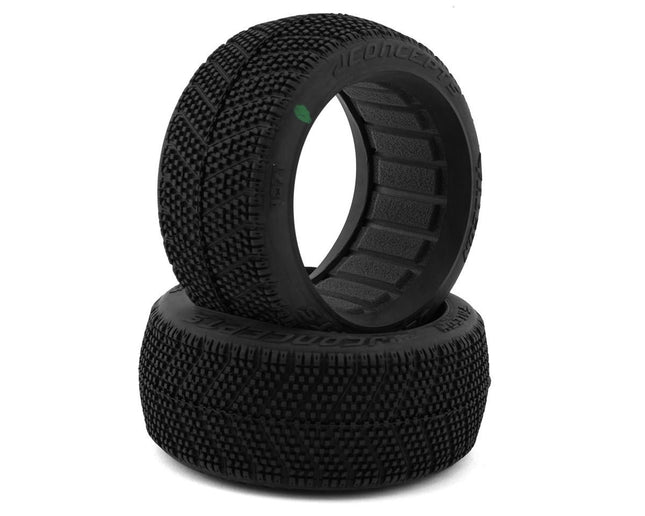 JConcepts 4071-02 Falcon 1/8 Off-Road Buggy Tires (2) (Green) JCO407102