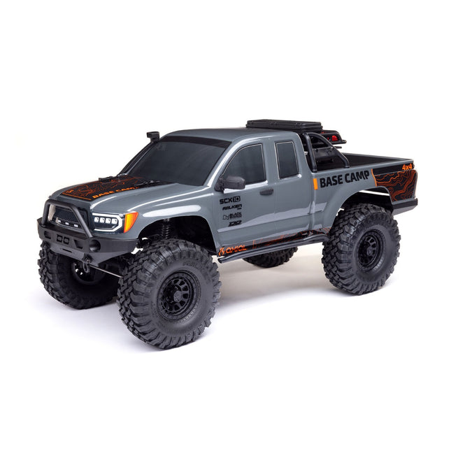 Axial 1/10 SCX10 III Base Camp 4X4 Rock Crawler Brushed RTR, Gray AXI1375T2