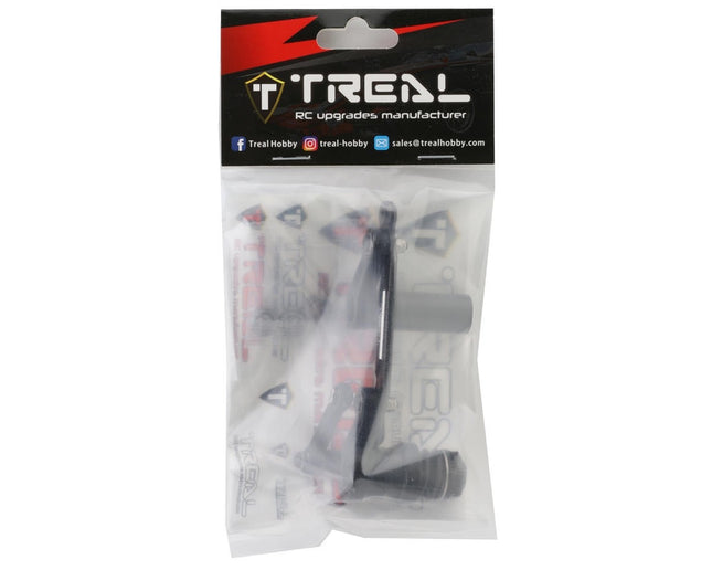 Treal Hobby Aluminum Servo Saver Steering Bellcrank Set for Traxxas Sledge BLK