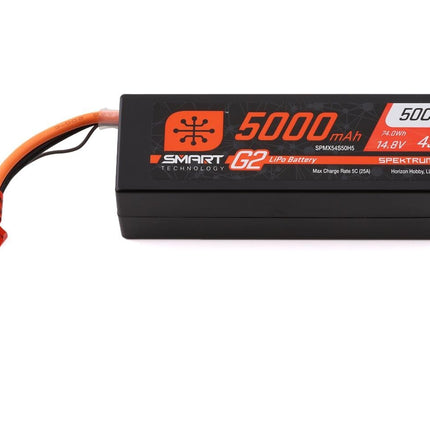 Spektrum RC 4S Smart G2 LiPo 50C Battery Pack (14.8V/5000mAh) w/IC5 Connector