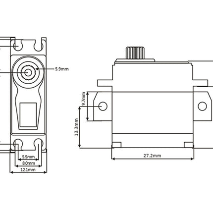 SRT Servos MIN6 Mini HV Coreless Digital Servo SRTMIN6