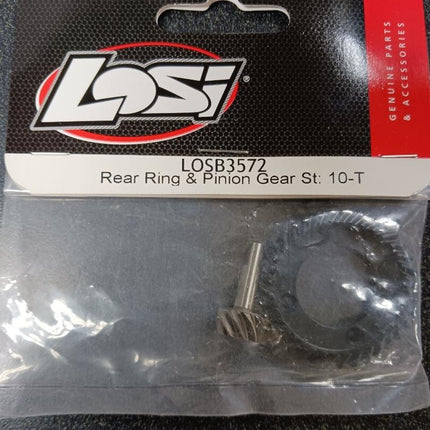 Losi Rear Ring & Pinion Gear Set 10-T LOSB3572 New!!