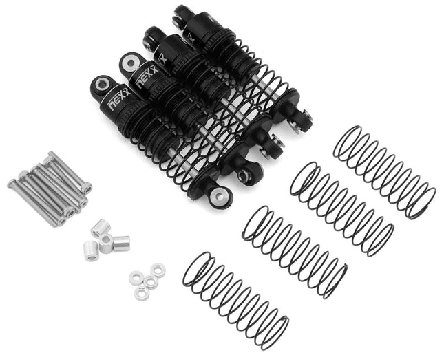 NEXX Racing Redcat Ascent-32 37mm Aluminum Threaded Oil-Filled Shocks (Black)
