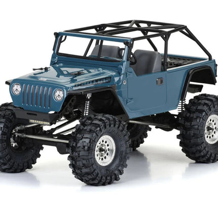 Pro-Line 2004 Jeep LJ 1/10 Rock Crawler Body (Clear) (12.3") w/Molded Cage & Acc