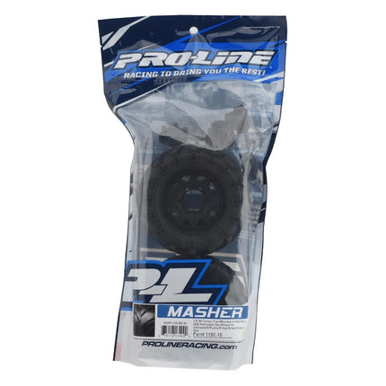 Pro-Line 1/10 Masher F/R 2.8" MT Tires Mounted 12mm/14mm Black Raid
