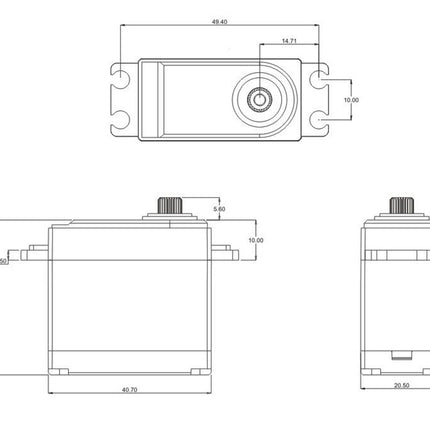 SRT Servos W35 Standard HV Coreless Waterproof Servo SRTW35