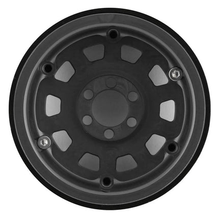 Vanquish Products KMC KM236 Tank 2.2" Beadlock Crawler Wheels Grey (2) VPS08703