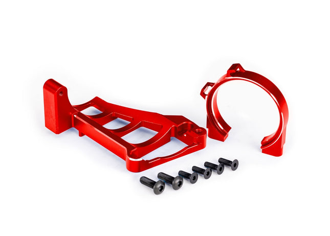 Traxxas Aluminum Front & Rear Motor Mounts For Maxx Red TRA10261-RED