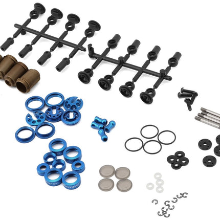 Yokomo Aluminum SLF Big Bore Kashima Coated Drift Shocks Set (Blue) Y2-SBBSBL