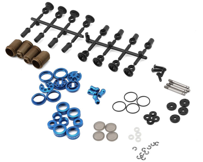 Yokomo Aluminum SLF Big Bore Kashima Coated Drift Shocks Set (Blue) Y2-SBBSBL