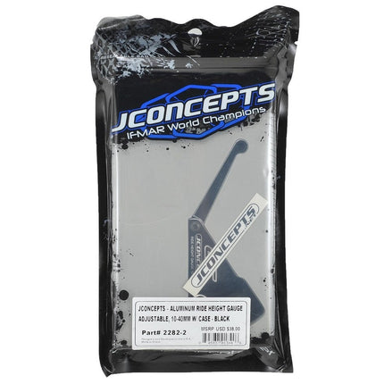 JConcepts Aluminum Ride Height Gauge (10-40mm) (Black) JCO22822
