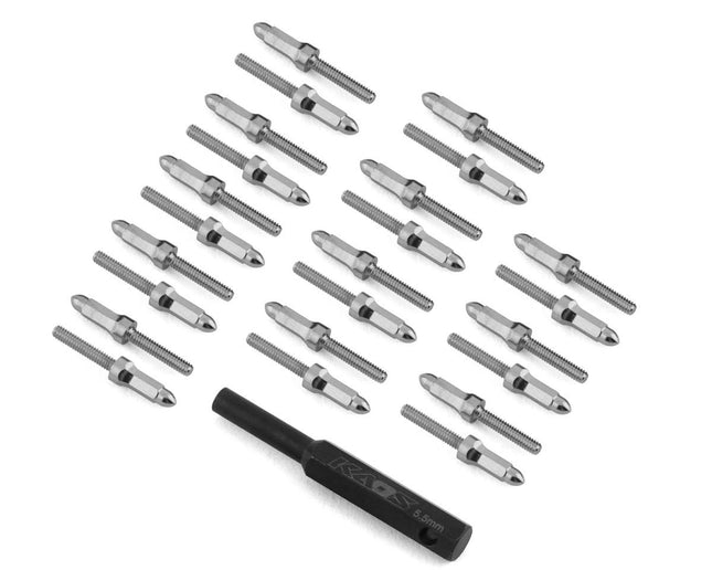 CEN CKD0619 Ford F250 KG1 Bullet Wheel Lugs (Chrome) (24) (2mm Studs) w/Tool