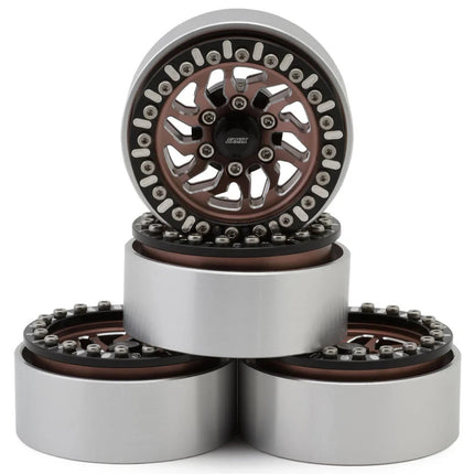 Samix Multi Crawlers Angled Spoke 1.9" Alum Adj Offset Beadlock Wheels Bronze