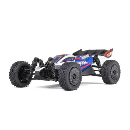 Arrma Typhon Grom MEGA 4WD 380 Brushed 1/18 Buggy RTR Blue/Silver ARA2106T1