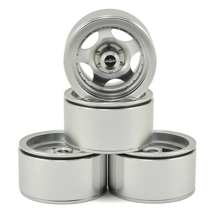 RC4WD Z-W0228 Breaker 1.9" Aluminum Beadlock Wheels Silver