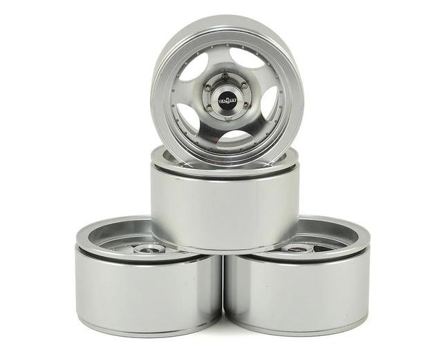 RC4WD Z-W0228 Breaker 1.9" Aluminum Beadlock Wheels Silver