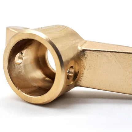 Reefs RC Axial SCX10 Pro Brass Front Portal C-Hubs (Gold) (2) (28g) REEFS174