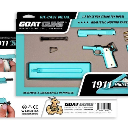 Goat Guns 1/2.5 Scale Die Cast 1911 Model, Light Blue