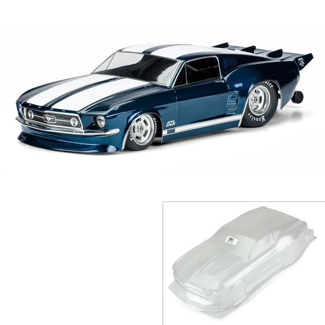 Pro-Line 1/10 1967 Ford Mustang Clear Body: Drag Car PRO357300