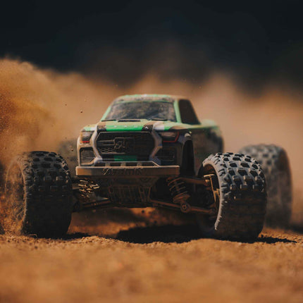 Arrma Granite Grom MEGA 4WD 380 Brushed 1/18 Monster Truck RTR Green ARA2102T3