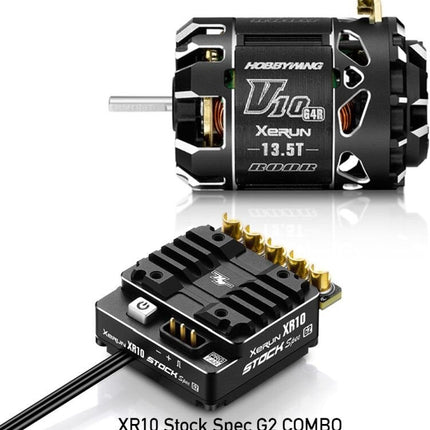 HOBBYWING Xerun Combo Xr10 Stock 2S G2 Esc & V10 G4r 13.5T Motor New!!