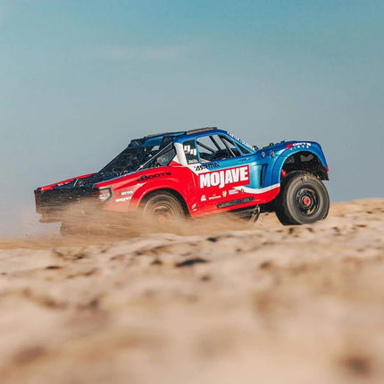 Arrma MOJAVE 4S BLX Brushless 1/8 4WD RTR Electric Desert Truck (Blue/Red)