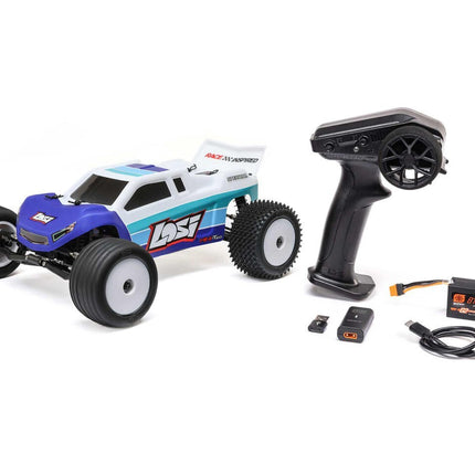 Losi Mini-T 2.0 V2 1/18 RTR 2WD Brushless Stadium Truck Blue LOS1056T2