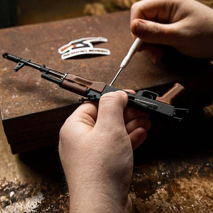 GoatGuns 1/3 Scale Die Cast AK47 Model Rifle, Black