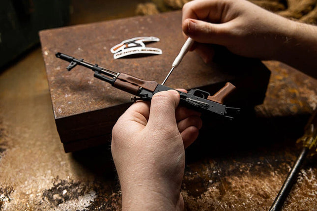 GoatGuns 1/3 Scale Die Cast AK47 Model Rifle, Black