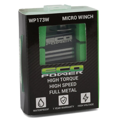 EcoPower WP173W Aluminum Digital Micro Winch Servo HV Waterproof ECP-173W