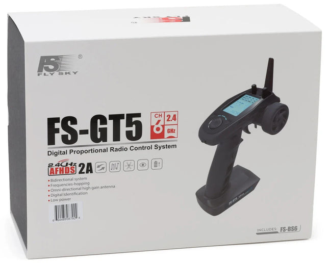 Flysky FS-GT5 6-Channel Transmitter w/FS-BS6 Receiver
