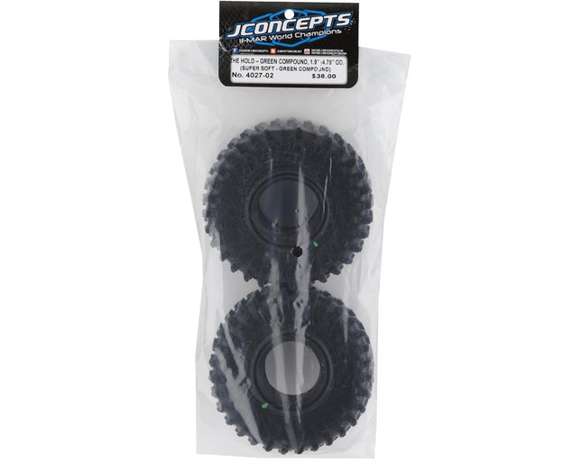 JConcepts 4027-02 The Hold 1.9" Rock Crawler Tires (2) (Green) JCO402702