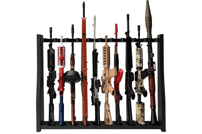 Goat Guns 1/3 Scale Die Cast 10 Slot Gun Rack, Black