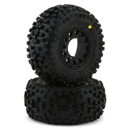 Pro-Line Badlands SC 2.2/3.0 Tires w/Raid Wheels Black (M2) w/12mm Removable Hex