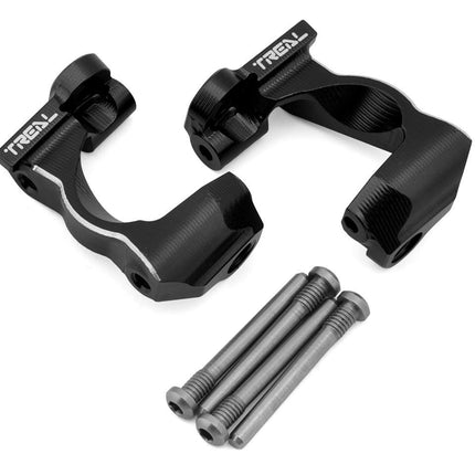Treal Hobby Aluminum Front C Hubs Traxxas Mini Maxx Black Left/Right