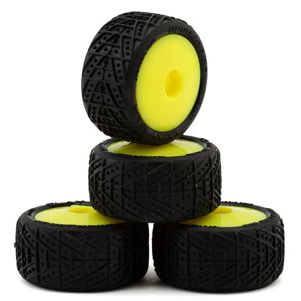 UpGrade RC Clay Bar Pre-Mounted Clay Tires for Losi® Micro-T (Yellow) UPG10012TY