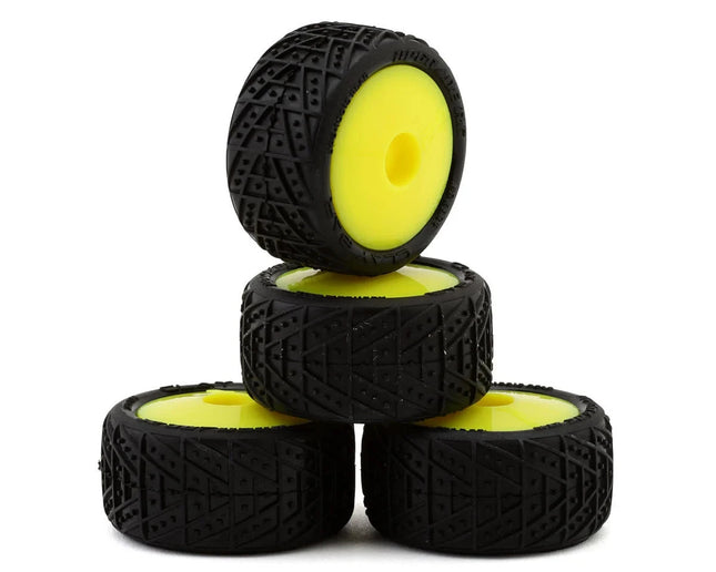 UpGrade RC Clay Bar Pre-Mounted Clay Tires for Losi® Micro-T (Yellow) UPG10012TY