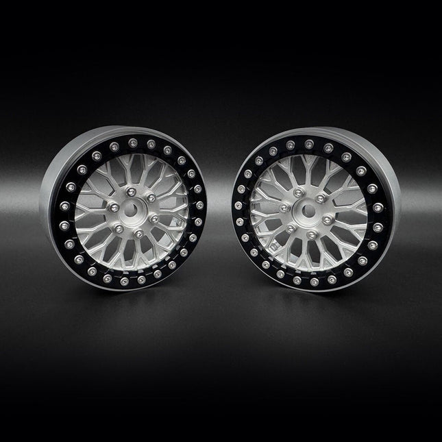 Reefs RC 2.2 "Shield" Aluminum Beadlock Wheels w/Hubs (2) REEFS229