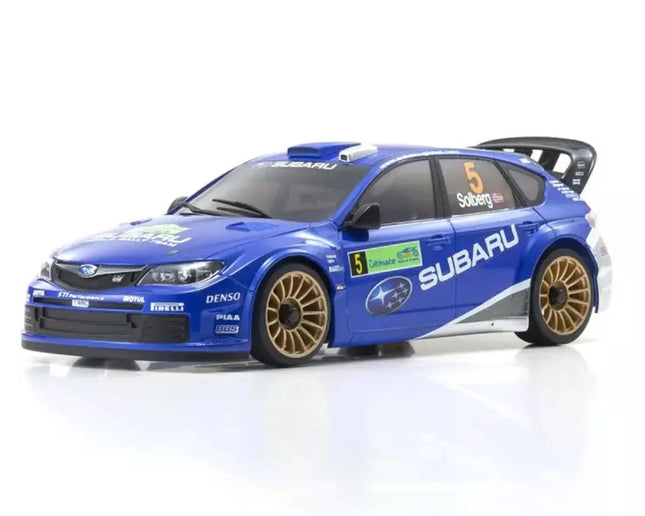 Kyosho MA-020 AWD Mini-Z ReadySet w/2008 Subaru Impreza WRC Rally Body Wht/Blue