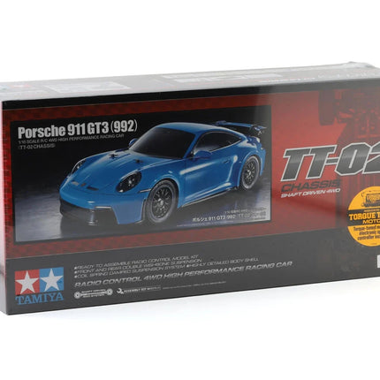 Tamiya TT-02 Porsche 911 GT3 (992) 1/10 4WD Electric Touring Car Kit TAM58712