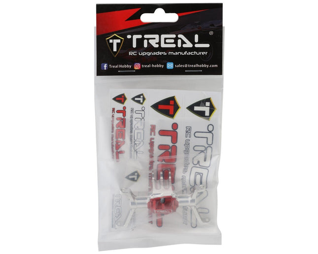 Treal Hobby Redcat Ascent-18 7075 Aluminum Front Axle Housing Silver w/C-Hubs