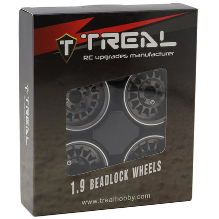 Treal Hobby Type N 1.9" Multi-Spoke Beadlock Wheels (Gray)