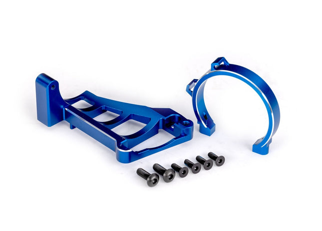 Traxxas Aluminum Front/Rear Motor Mounts For Maxx/Maxx Slash Blue TRA10262-BLUE