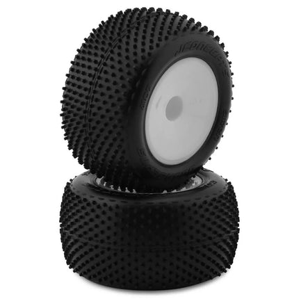 JConcepts 2.2" Siren Pre-Mounted 1/10 Stadium Truck Carpet Tires (White) (Pink)