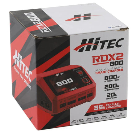 Hitec RDX2 800 Dual Smart LiPo Battery Balance Charger HRC44311 New!!