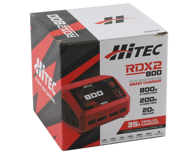 Hitec RDX2 800 Dual Smart LiPo Battery Balance Charger HRC44311 New!!