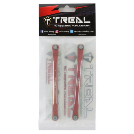 Treal Hobby Aluminum Front Suspension Camber Links for Traxxas Sledge (Red) (2)