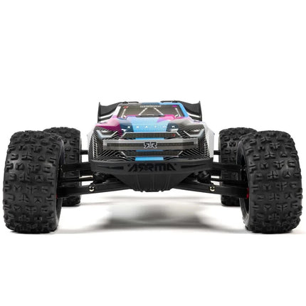 ARRMA 1/8 KRATON 6S 4X4 RTR Brushless Speed Truck, Blue/Pink ARA8608V6T2